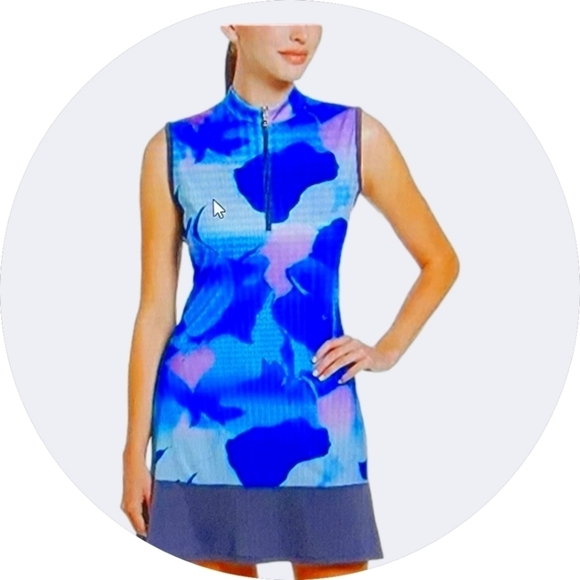Callaway Dresses & Skirts - CALLAWAY Golf Dress UPF 50 Opti-Dri sz M Blue Sea Star